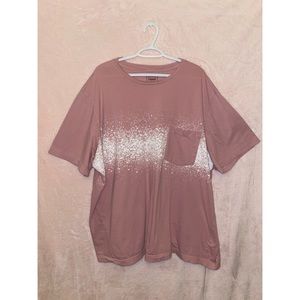 FOUNDRY SUPPLY CO. Men’s Short Sleeve Pink White Splatter T-Shirt